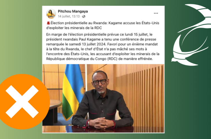 🎧 FAUX Les accusations de Paul Kagame sur l’exploitation des minerais par les Etats-Unis en RDC sont infondées