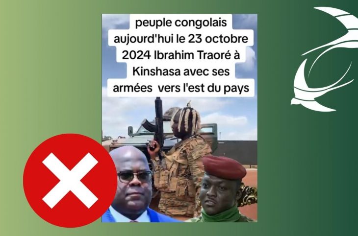 🎧 Faux, Ibrahim Traoré et ses militaires ne sont pas arrivés en RDC