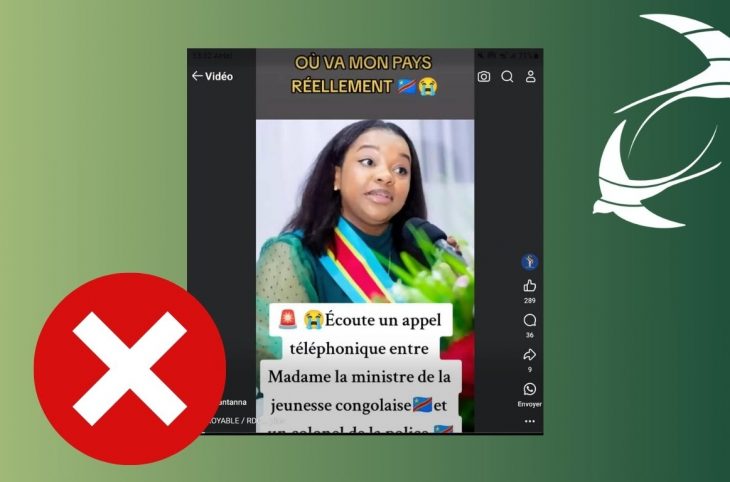 🎧 Non, l'audio qui circule ne concerne pas Noëlla Ayeganagato, ministre congolaise de la jeunesse