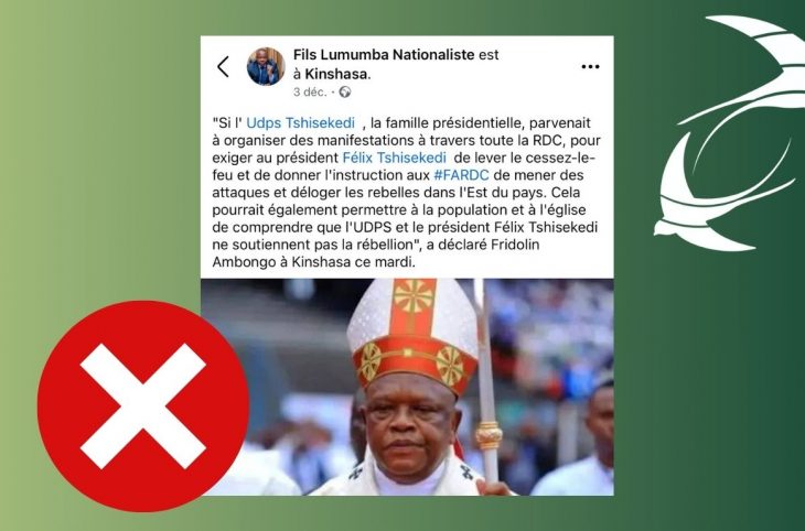 🎧 Non, le Cardinal Ambongo n’a pas appelé à des manifestations pour lever le cessez-le-feu dans l’Est du pays